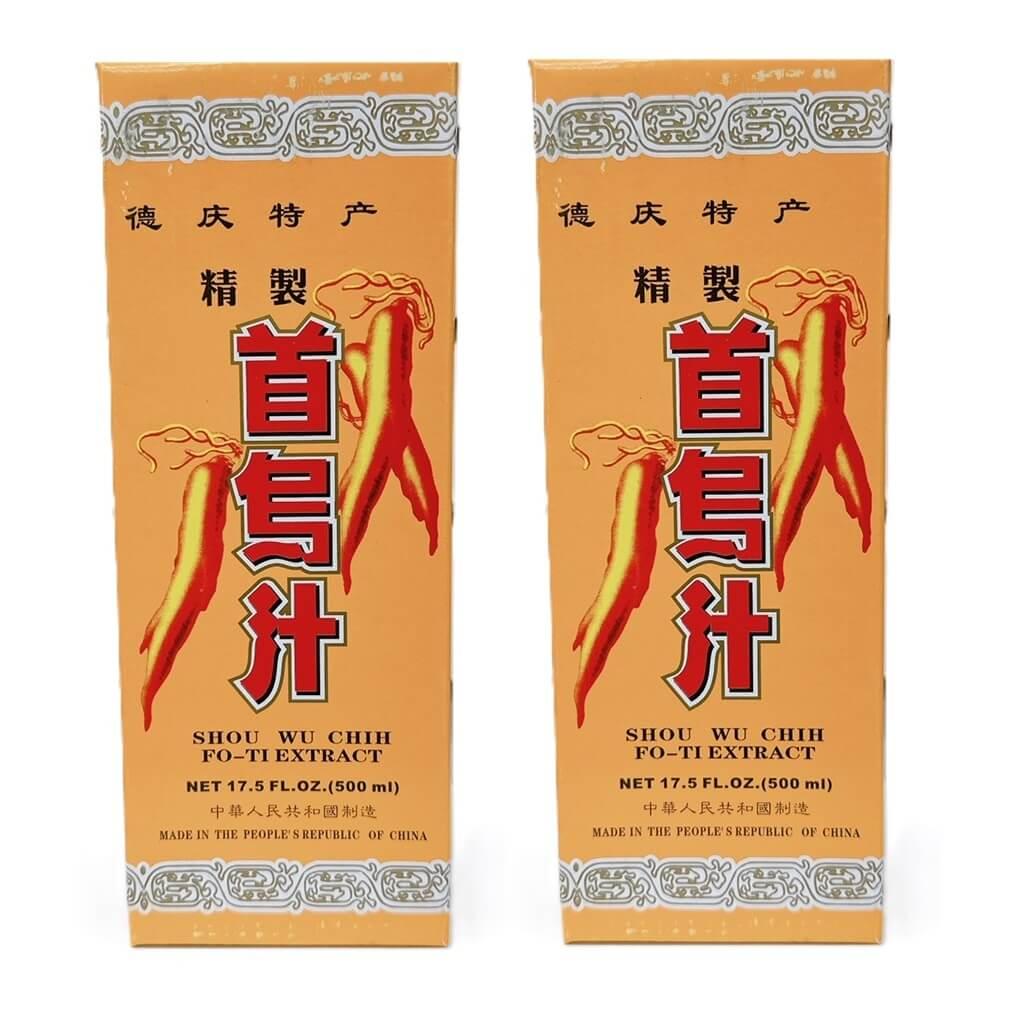 Shou Wu Chih Fo-Ti Extract Tonic, Alcohol Free (17.5oz) - 2 Bottles - Buy at New Green Nutrition