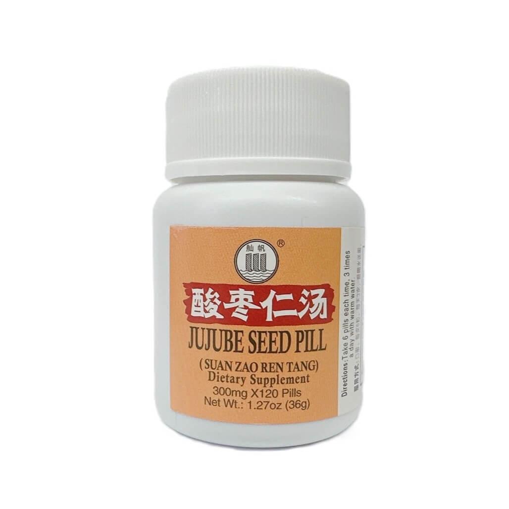 Jujube Seed Pill, Suan Zao Ren Tang 300mg (120 Pills)