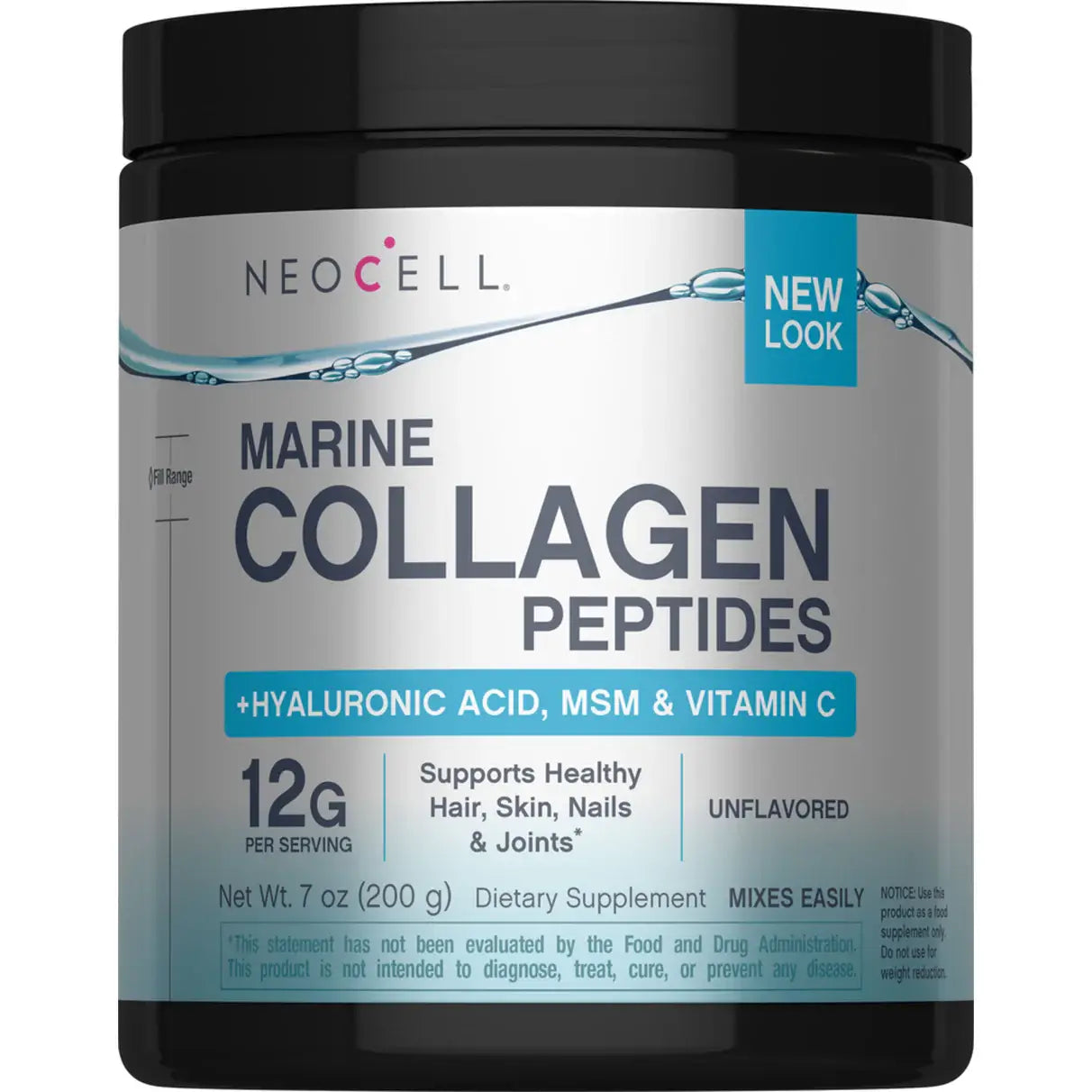Neocell Marine Collagen With Hyaluronic Acid, Msm. & Vitamin C (7 oz) - Buy at New Green Nutrition