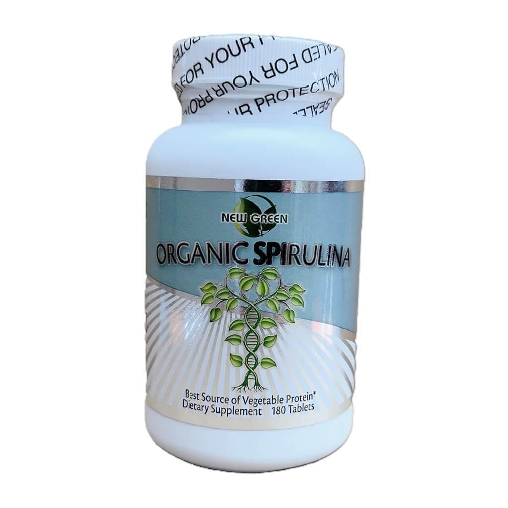 Organic Spirulina (180 Tablets) - Buy at New Green Nutrition