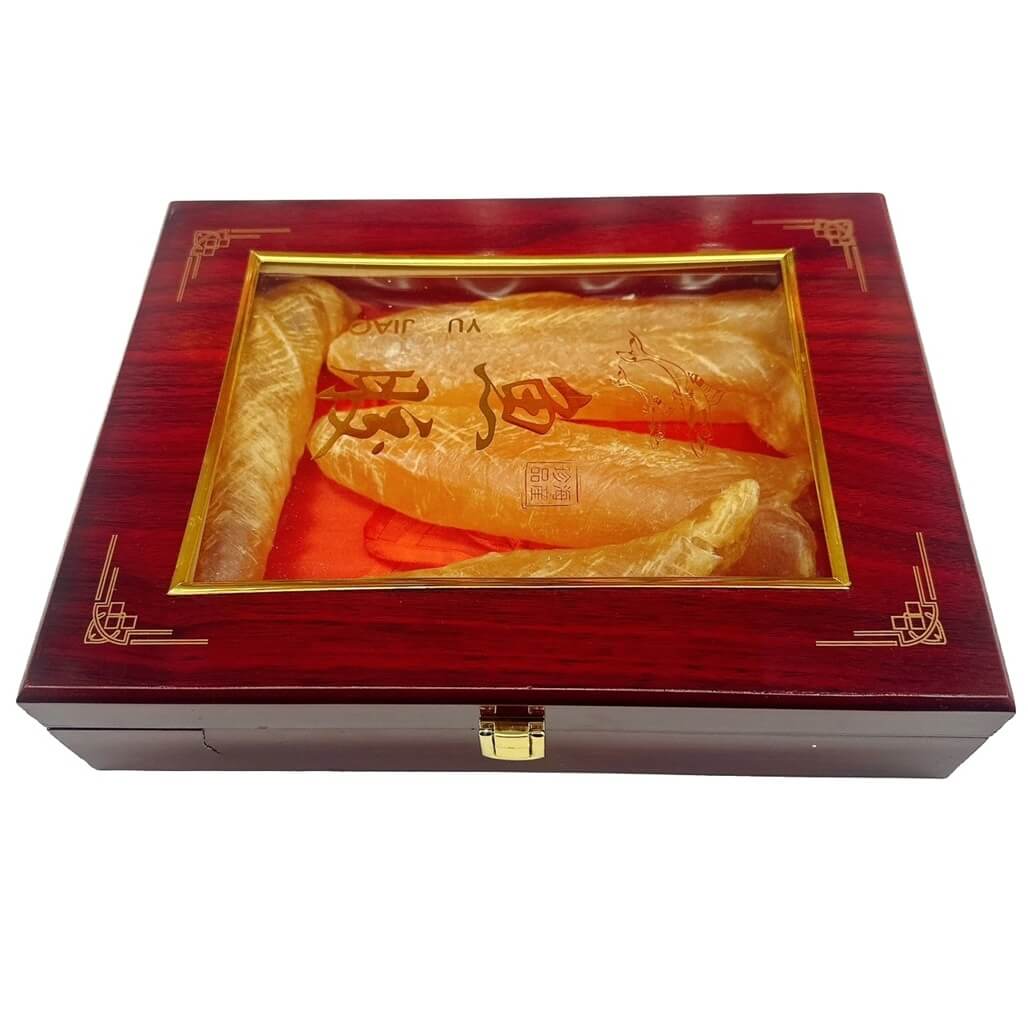 Premium Fish Maw Large Size (8oz Hardwood Gift Box) - Buy at New Green Nutrition