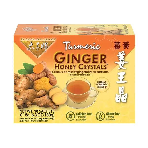 Prince of Peace Instant Turmeric Ginger Honey Crystals (10 Sachets) - Buy at New Green Nutrition