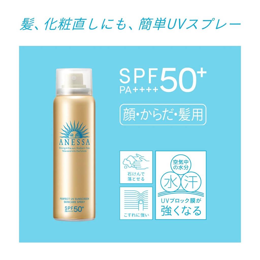 Shiseido Anessa Perfect UV Spray Sunscreen Aqua Booster SPF50+ (60g)