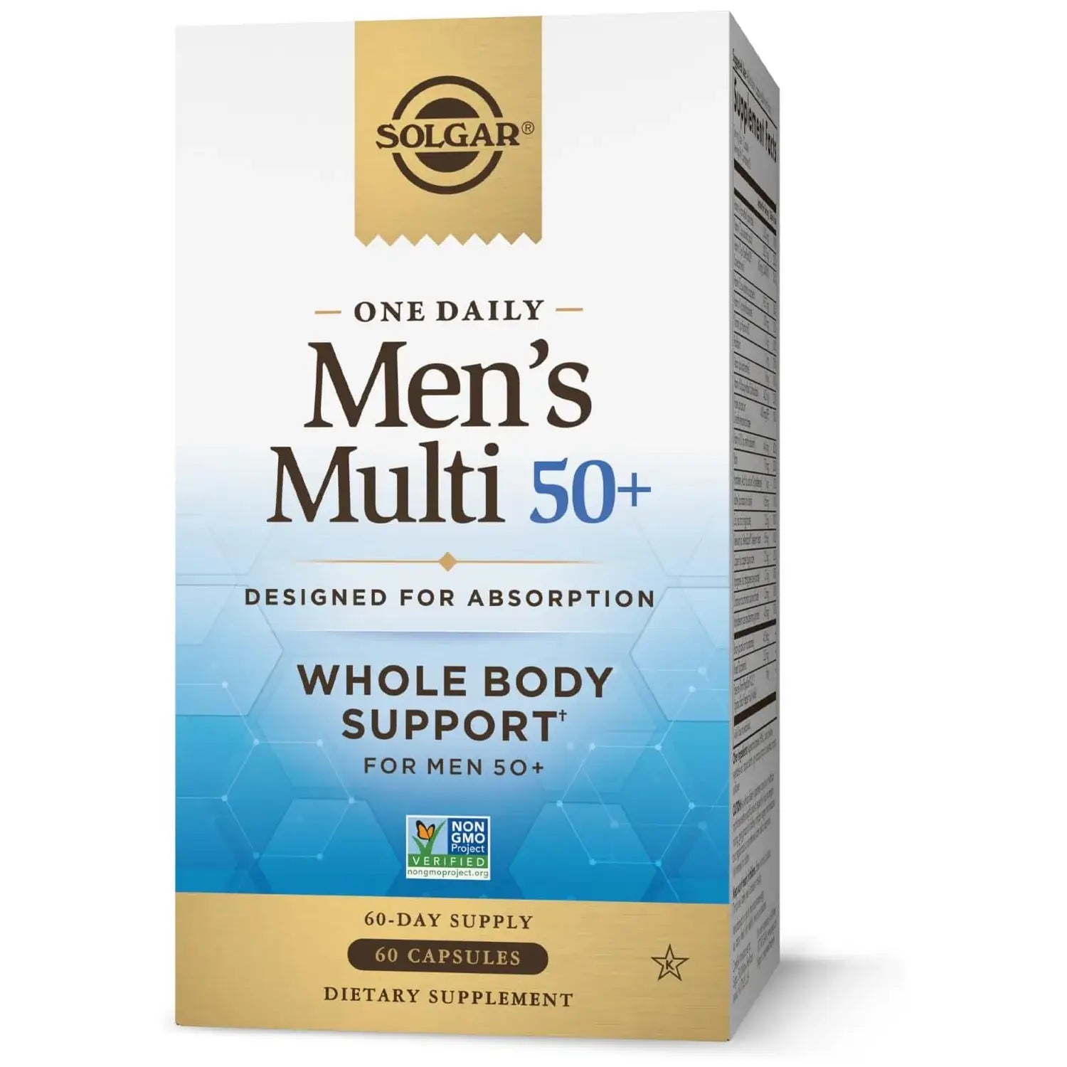 Solgar One DailyMen's Multi 50+Whole Body (60 Capsules)