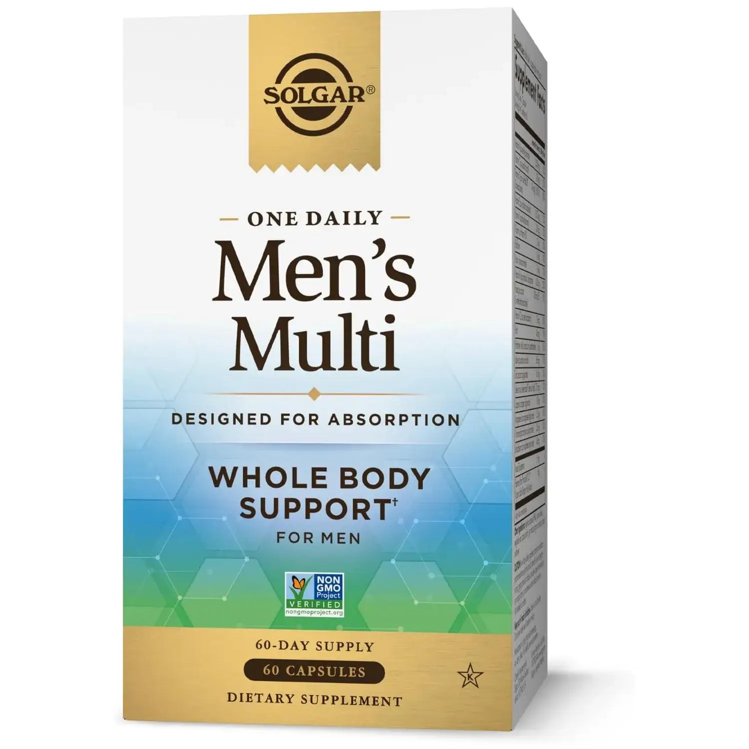 Solgar One Daily Men's Multivitamin Whole Body Support (60 Capsules)