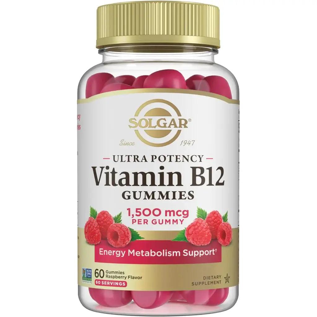 Solgar Ultra Potency Vitamin B12 1500 MCG (60 Gummies)