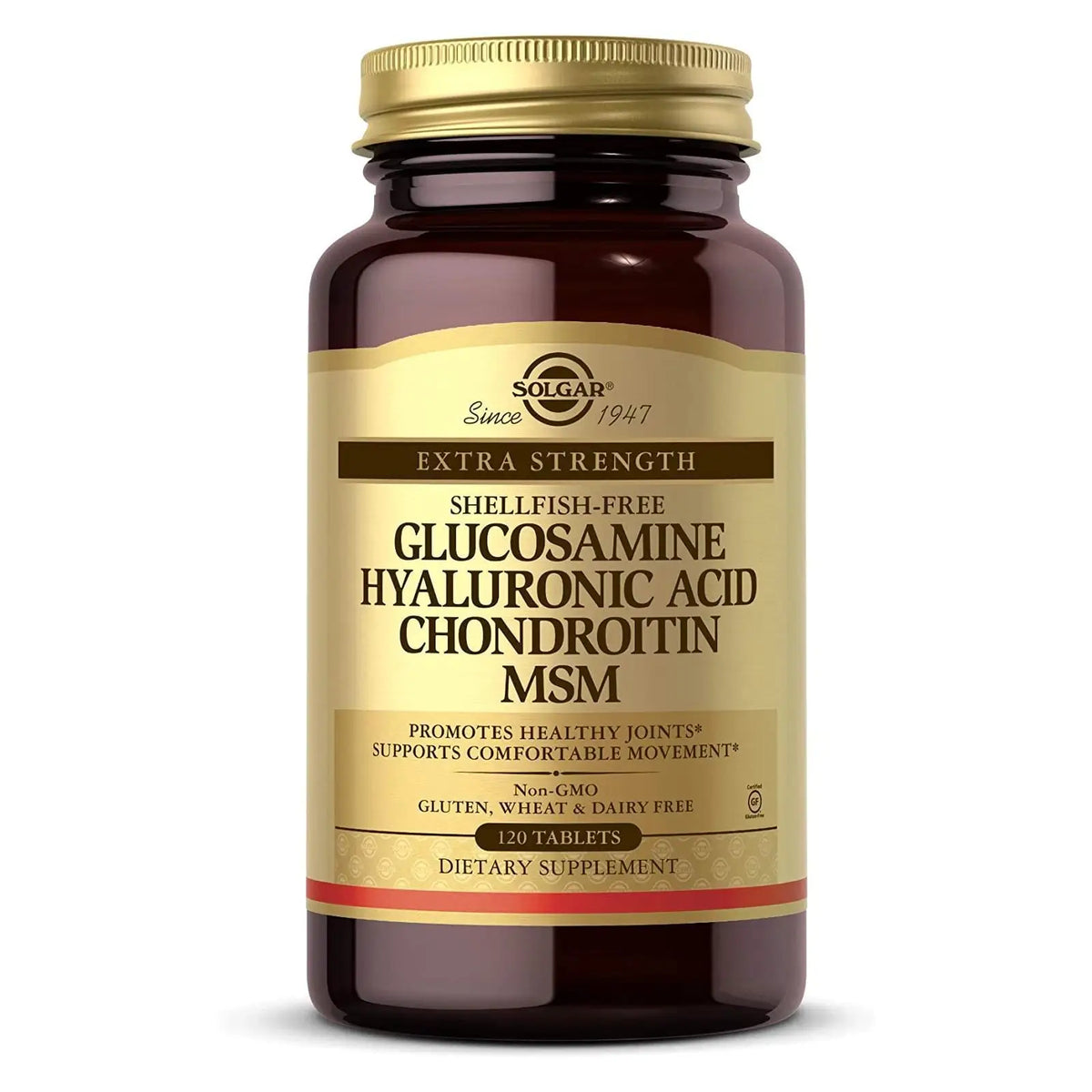 Solgar Glucosamine Hyaluronic Acid Chondroitin MSM, Shellfish-Free (120 Tablets) - Buy at New Green Nutrition