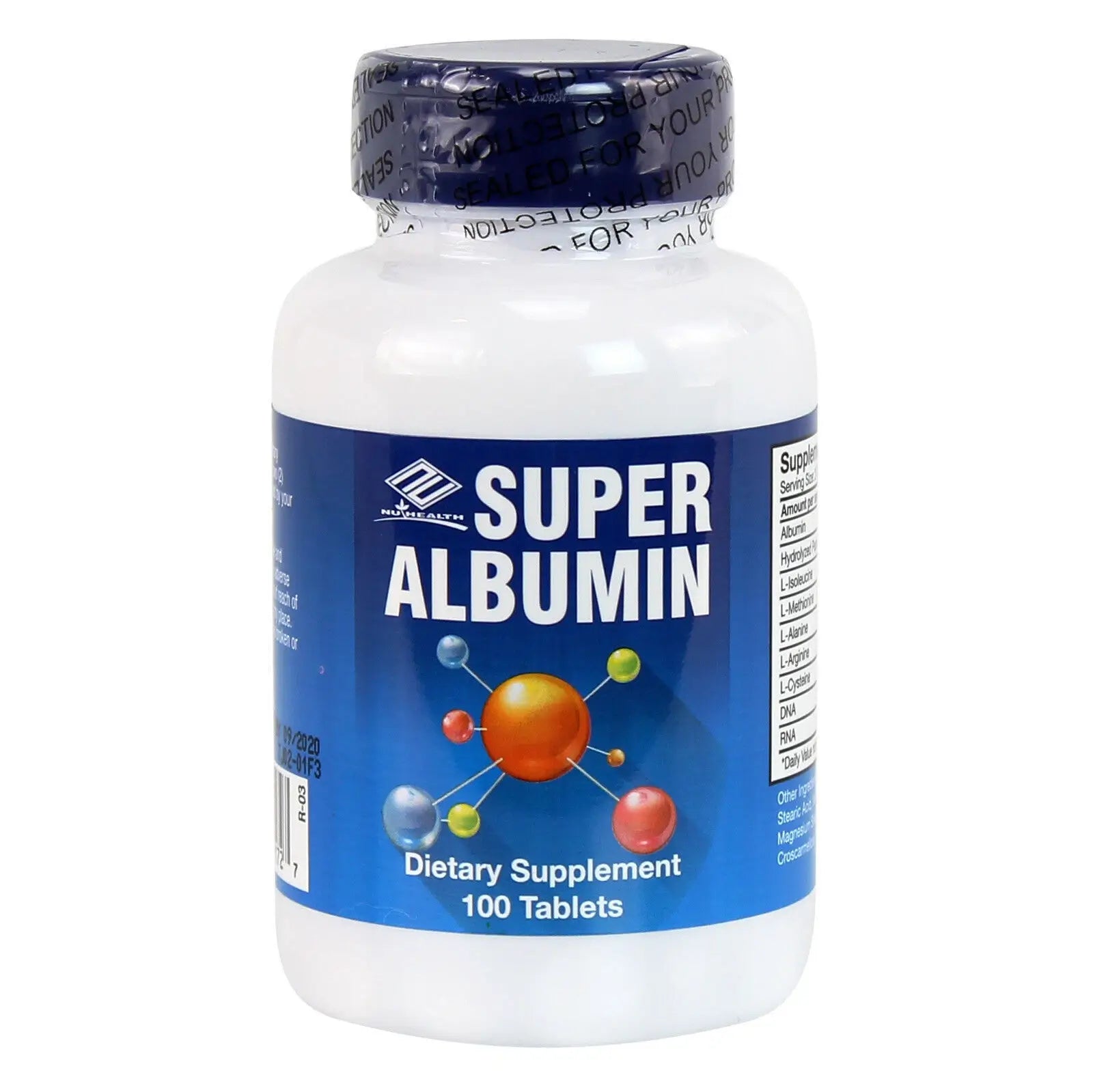 Nu Health Super Albumin (100 Tablets) - Buy at New Green Nutrition