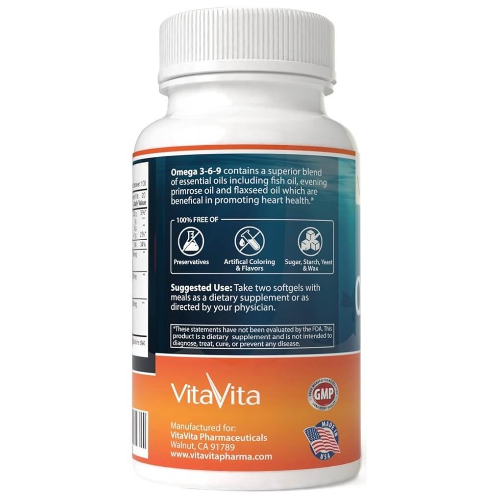 Triple Strength Omega 3-6-9 Fish Oil (200 Softgels) - Buy at New Green Nutrition