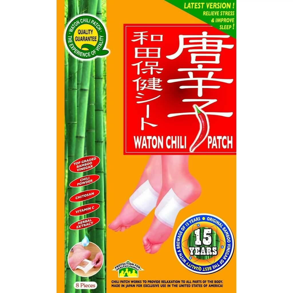 Waton Chili Foot Deep Cleansing Patch (8 Patches) - Buy at New Green Nutrition