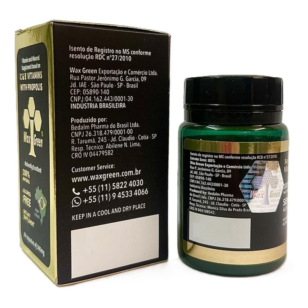 Wax Green Bee Propolis 500mg (60 Capsules) - Buy at New Green Nutrition
