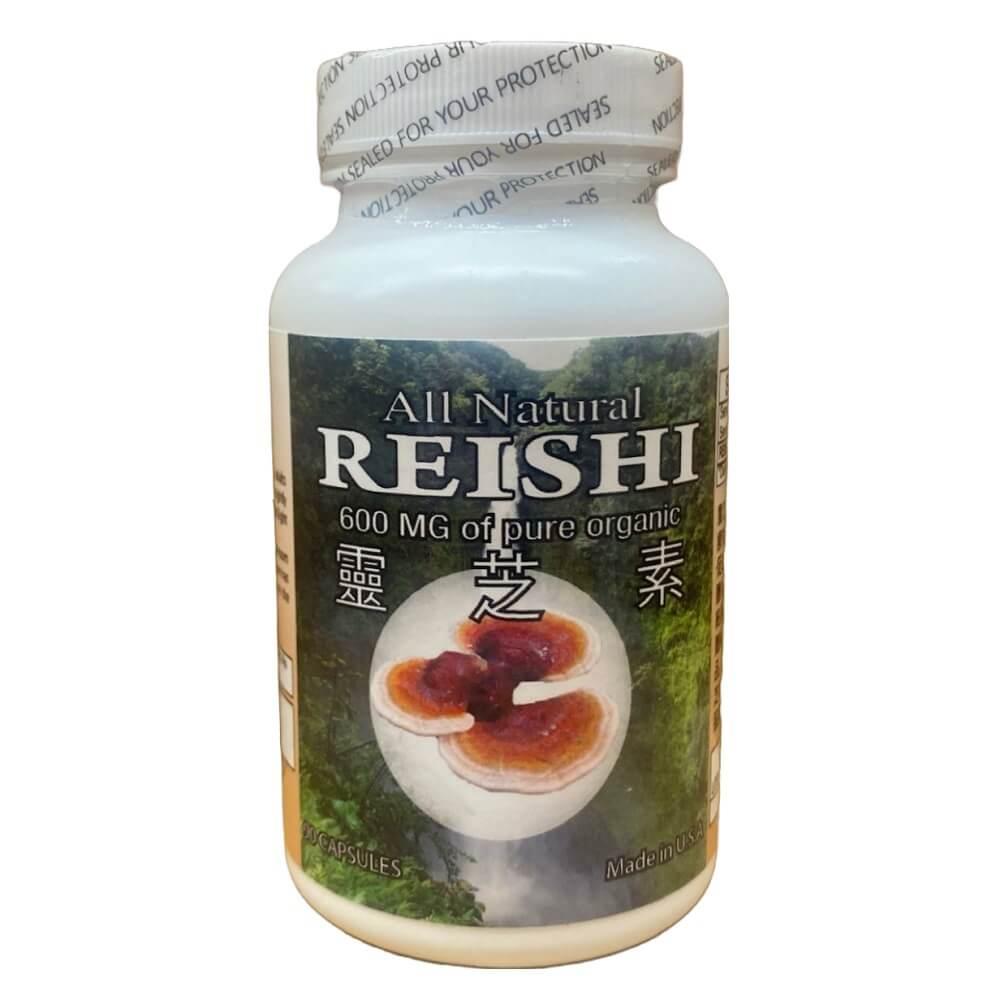 All Natural Reishi 600mg (90 Capsules) - Buy at New Green Nutrition
