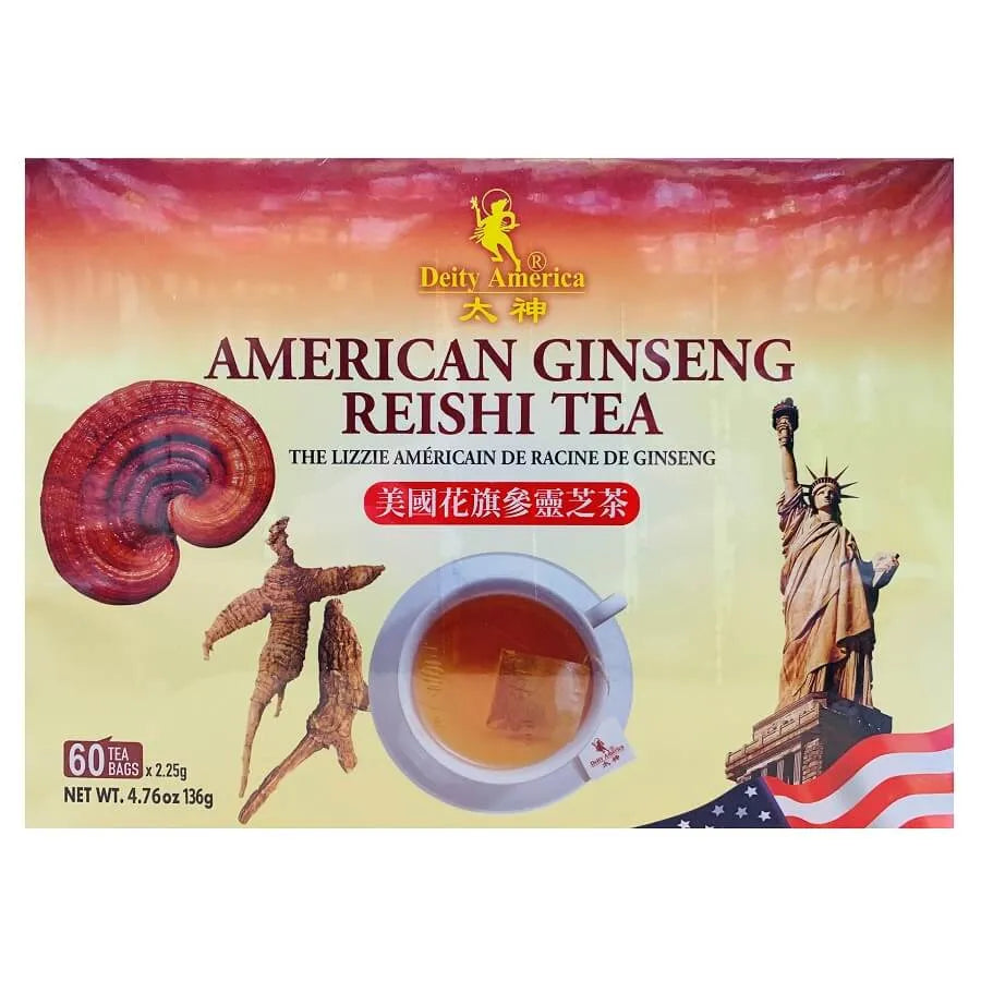 American Ginseng Reishi Tea (60 Tea Bags) - Buy at New Green Nutrition