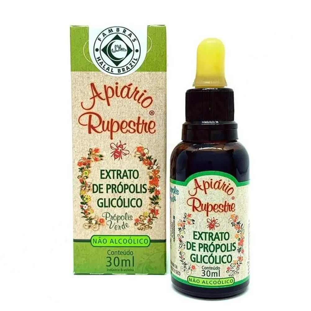 Apiario Rupestre Brazilian Green Bee Propolis Extract Non Alcoholic (30 ml) - Buy at New Green Nutrition