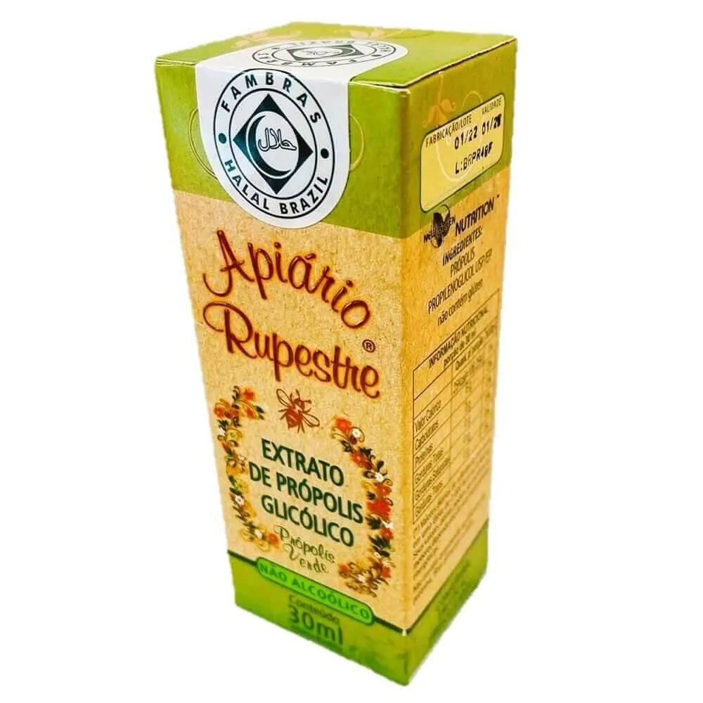 Apiario Rupestre Brazilian Green Bee Propolis Extract Non Alcoholic (30 ml) - Buy at New Green Nutrition