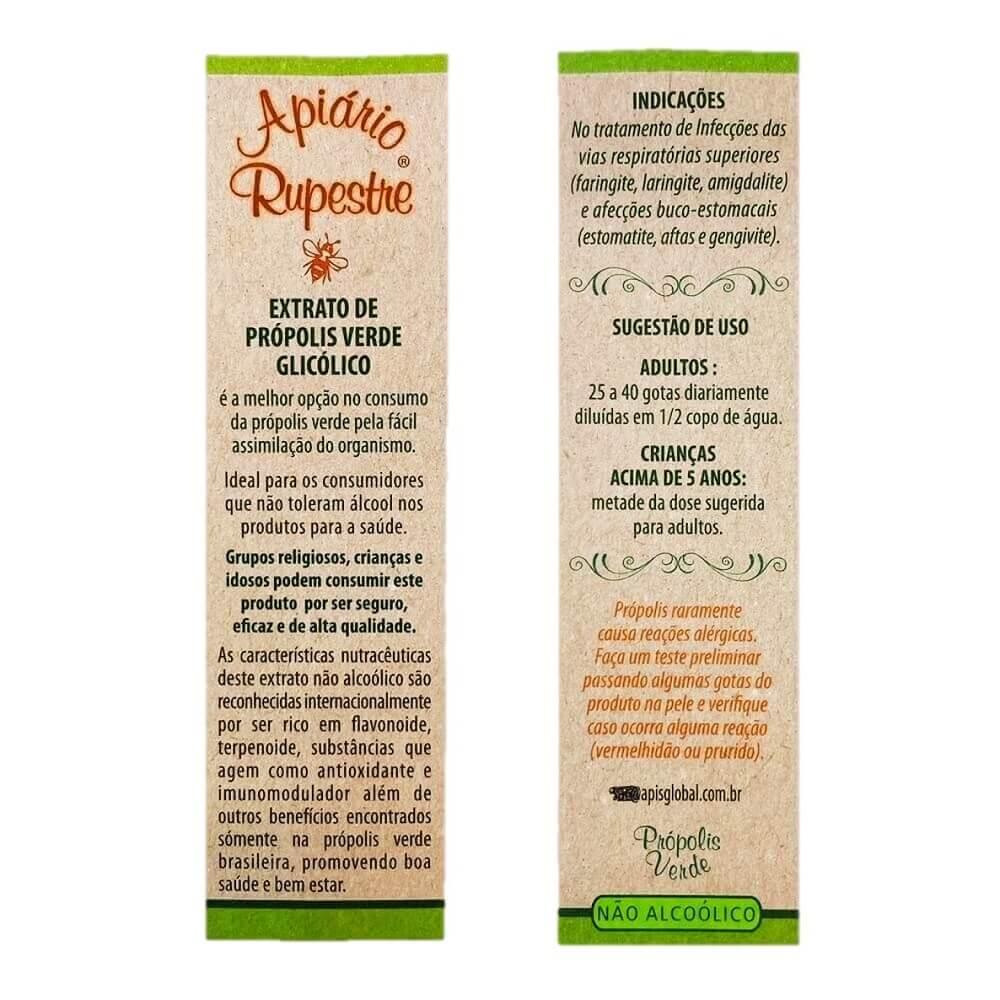 Apiario Rupestre Brazilian Green Bee Propolis Extract Non Alcoholic (30 ml) - Buy at New Green Nutrition