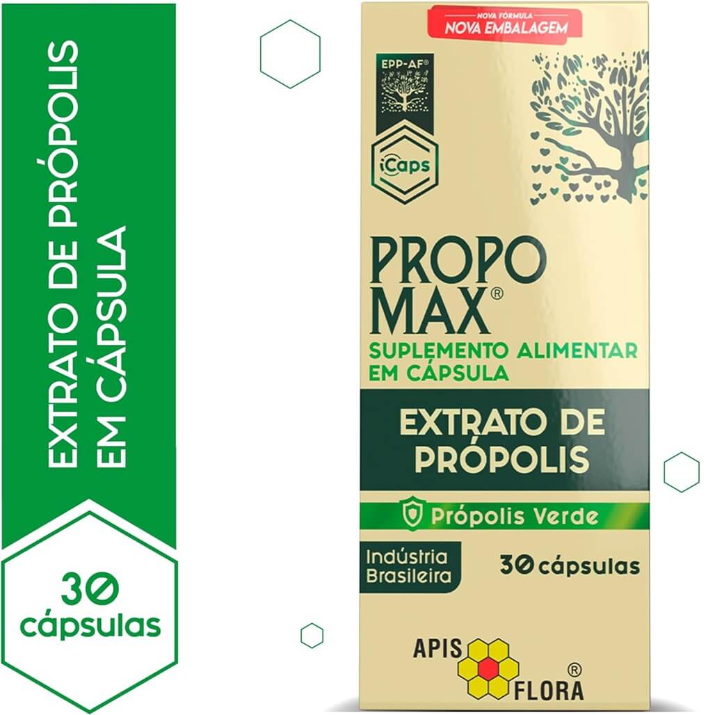 Apis Flora Propomax 310mg Green Bee Propolis Capsules (30 Capsules) - Buy at New Green Nutrition