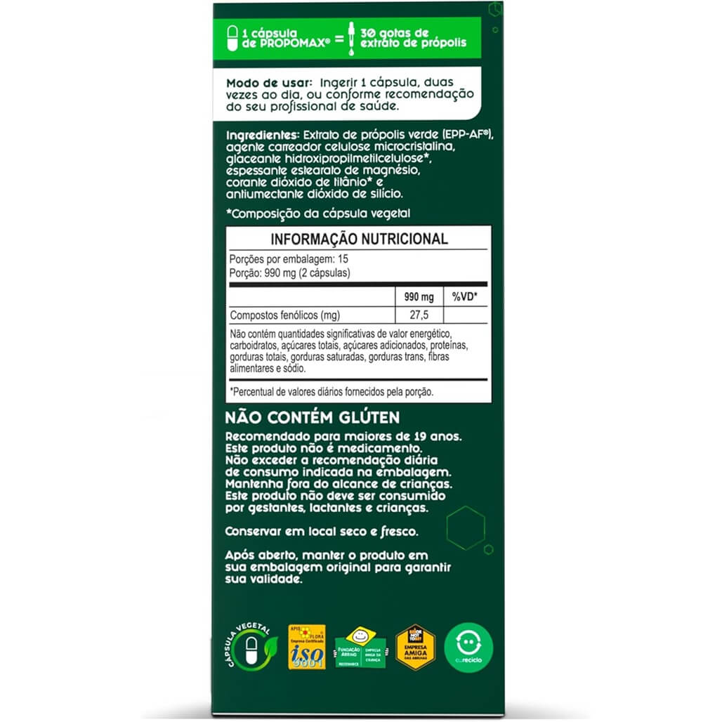 Apis Flora Propomax 310mg Green Bee Propolis Capsules (30 Capsules) - Buy at New Green Nutrition