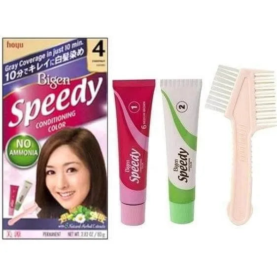Bigen Speedy Kit With Brush - #4 Chestnut - Buy at New Green Nutrition