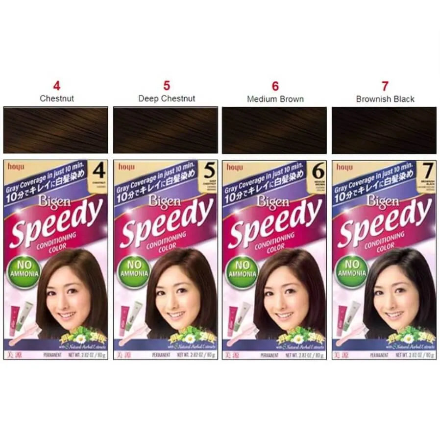 Bigen Speedy Kit With Brush - #4 Chestnut - Buy at New Green Nutrition