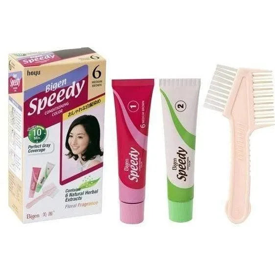 Bigen Speedy Kit With Brush - #6 Medium Brown - Buy at New Green Nutrition