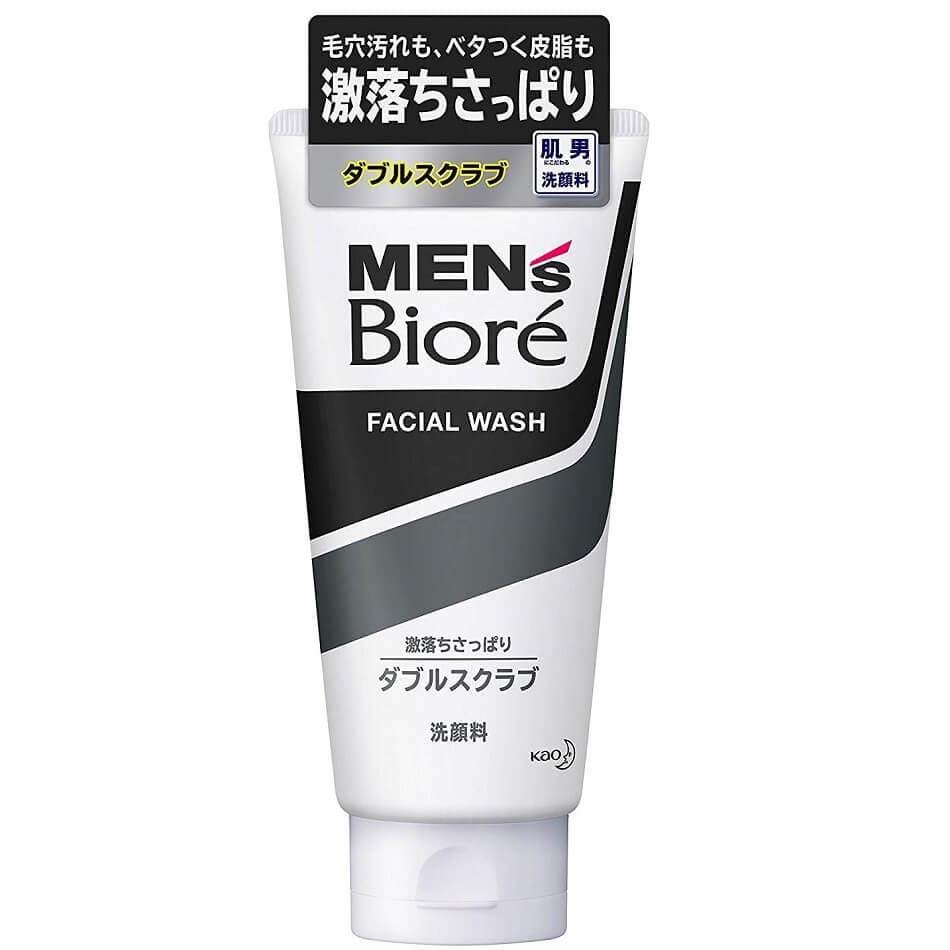 Biore Men's Japan Double Scrub Facial Wash (130g) - 2 Bottles - Buy at New Green Nutrition