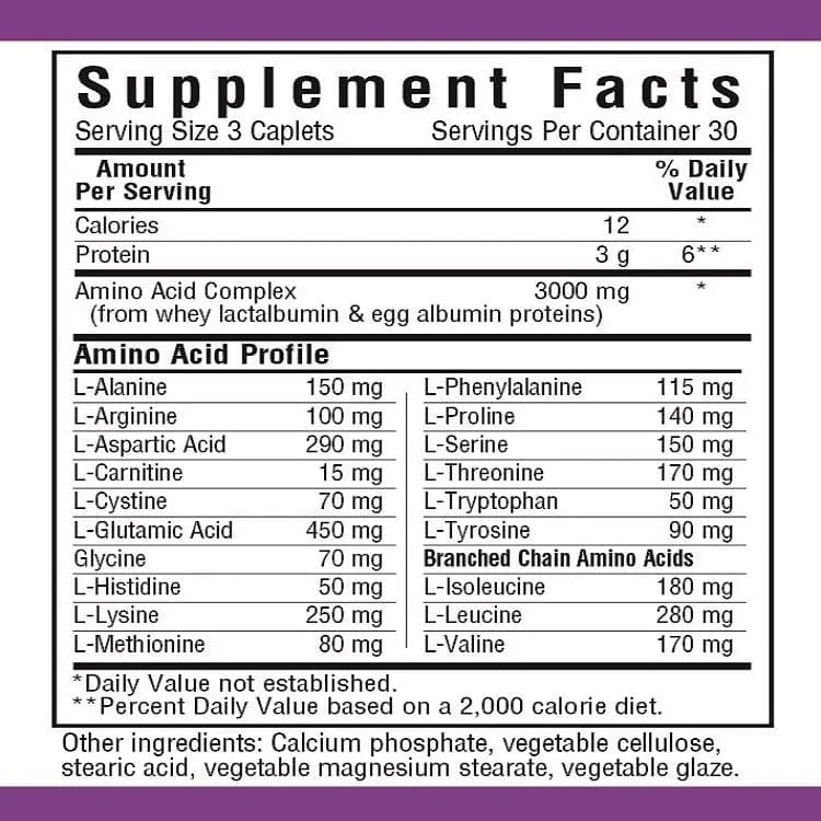 Bluebonnet Amino Acids 1000 mg (90 Veggie Capsules) - Buy at New Green Nutrition