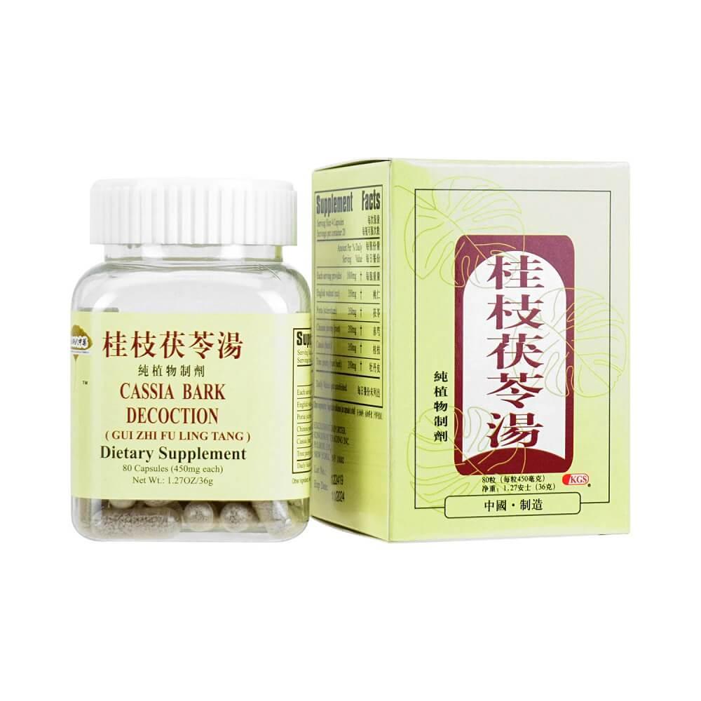 Cassia Bark Decoction (Gui Zhi Fu Ling Tang) 450mg (80 Capsules) - Buy at New Green Nutrition