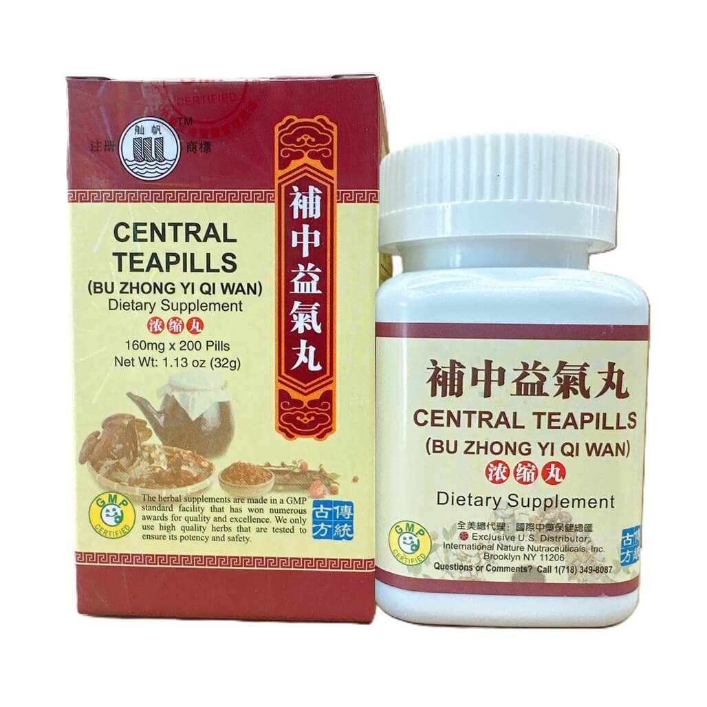 Central Teapills (Bu Zhong Yi Qi Wan) Extra Concentrated (200 Pills) - Buy at New Green Nutrition