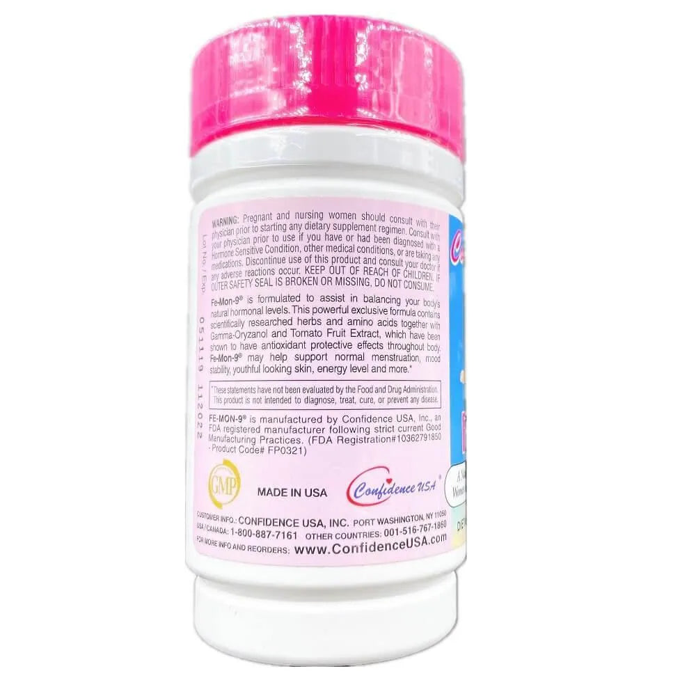 Confidence Fe-Mon 9 [1st Gen.] (30 Capsules) - Buy at New Green Nutrition