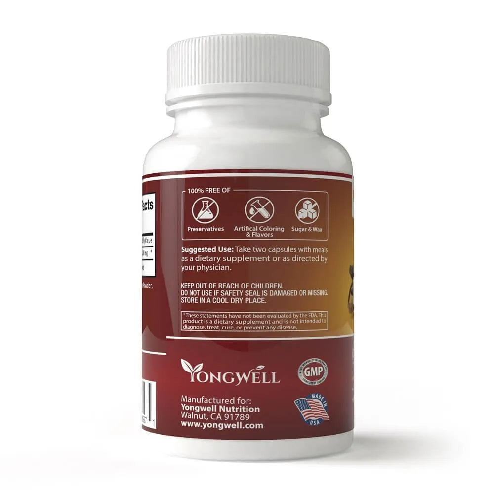 Cordyceps Capsules Extra Strength 1200mg (100 Capsules) - Buy at New Green Nutrition