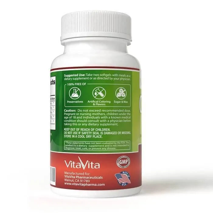 Extra Strength CoQ10 Complex, Enhanced with EPA/DHA, Lecithin, Flaxseed and Vitamin E (180 Softgels) - Buy at New Green Nutrition