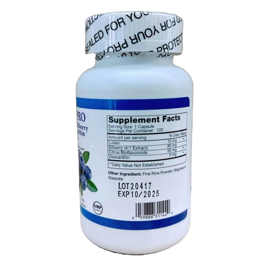Eye Pro Lutein Billberry Zeaxanthin (120 Capsules) - Buy at New Green Nutrition