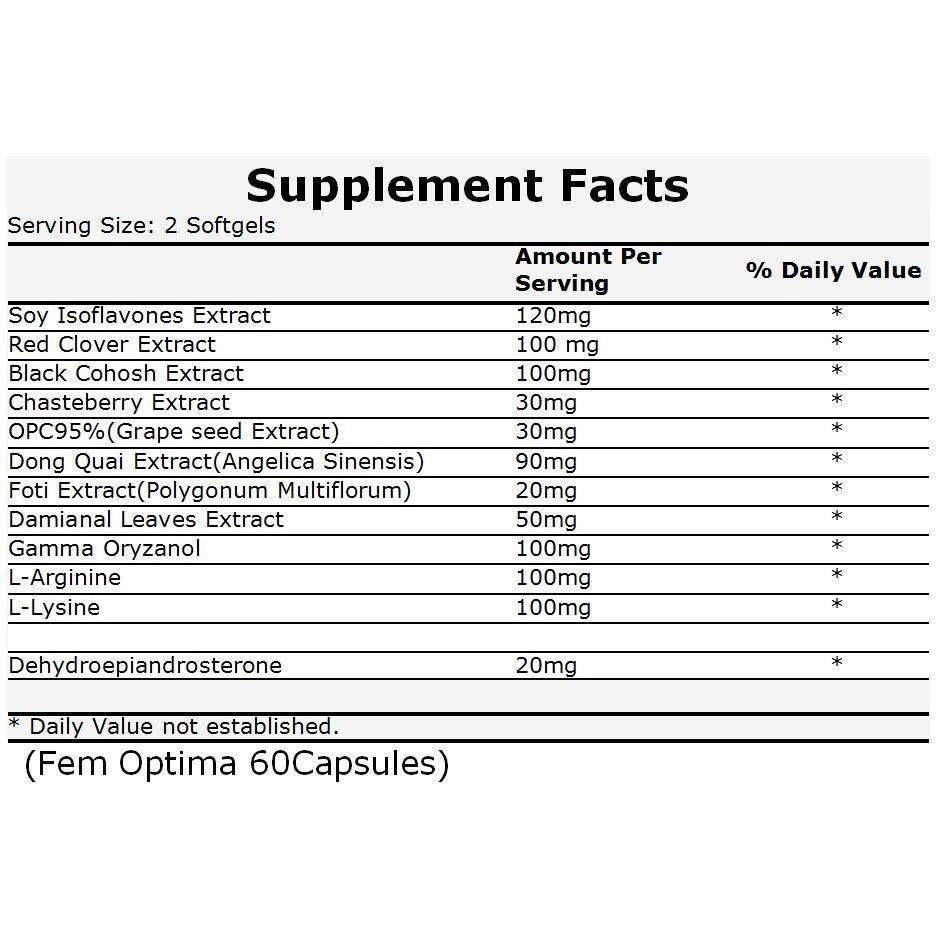 FemOptima (60 Capsules) - Buy at New Green Nutrition