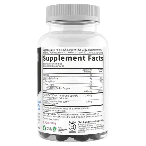 Garden of Life Dr.Formulated Hair Growth+ For Men (60 Berry Flavor Gummies) - Buy at New Green Nutrition