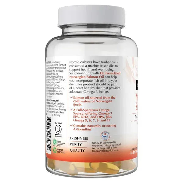 Garden of Life Dr.Formulated Norwegian Salmon Oil (60 Sofrgels) - Buy at New Green Nutrition