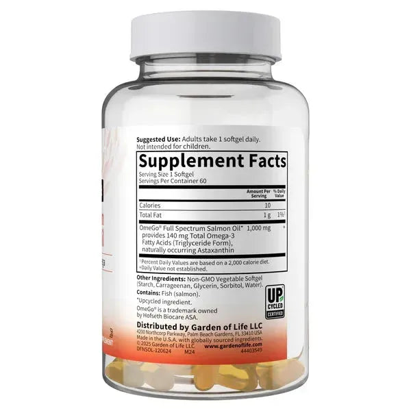 Garden of Life Dr.Formulated Norwegian Salmon Oil (60 Sofrgels) - Buy at New Green Nutrition