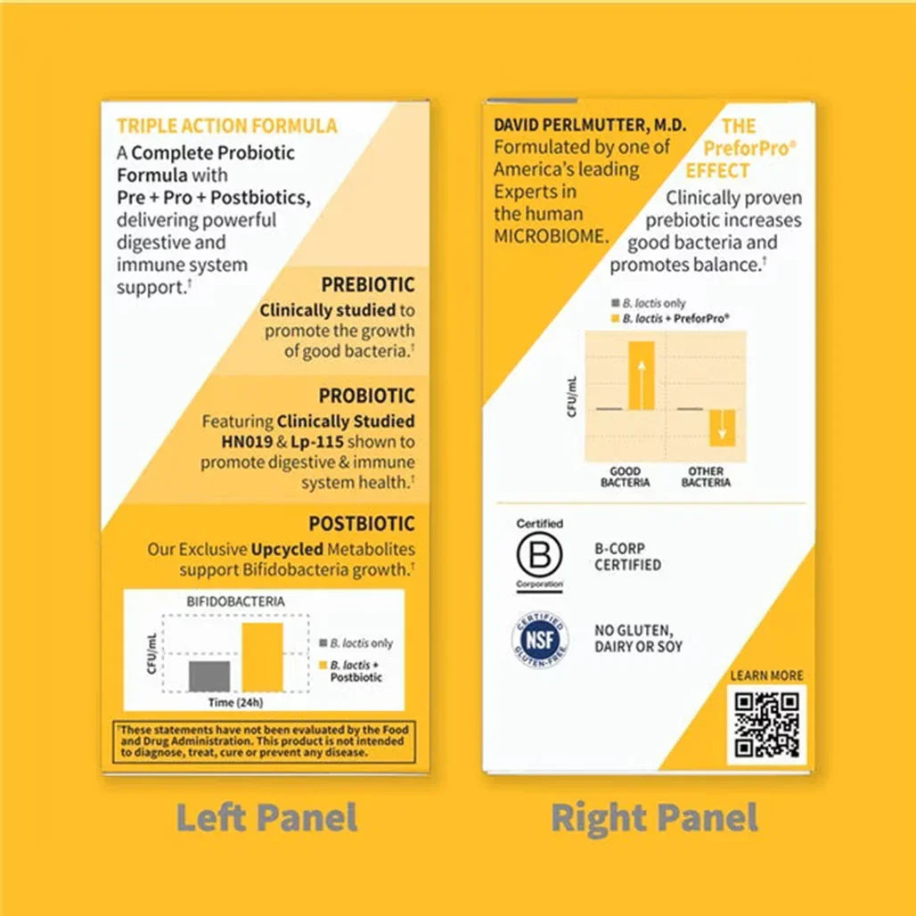 Garden of Life Dr. Formulated Probiotics 100 Billion Pre + Pro + Postbiotics (30 Vegetarian Capsules) - Buy at New Green Nutrition