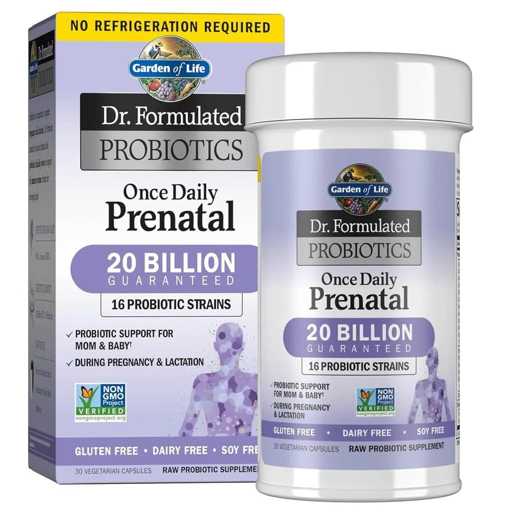 Garden of Life Dr. Formulated Probiotics Prenatal Daily Care 20 Billion CFU (30 Veggies Capsules) - Buy at New Green Nutrition
