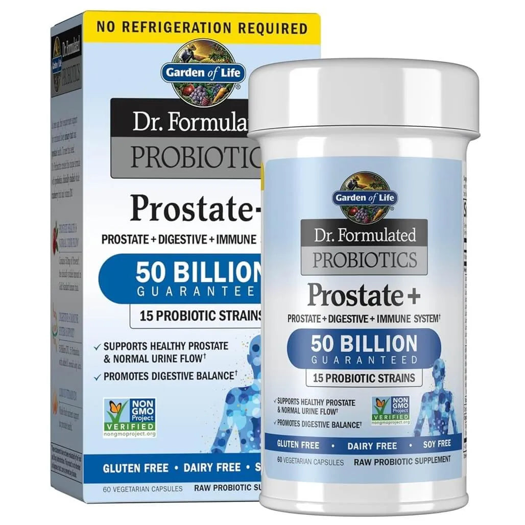 Garden of Life Dr. Formulated Probiotics Prostate+ 50 Billion CFU (60 Veggie Capsules) - Buy at New Green Nutrition