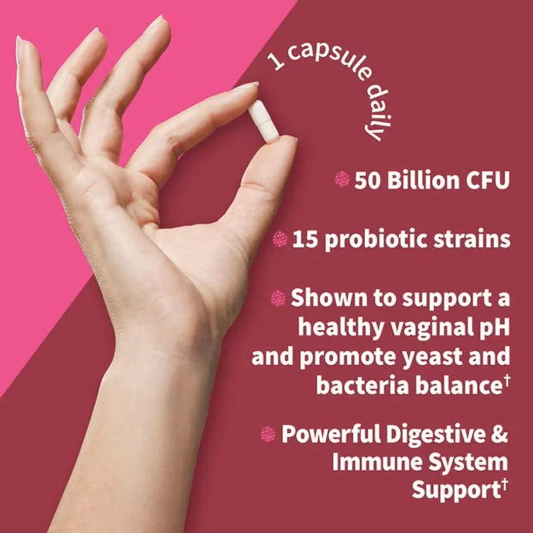 Garden of Life Dr. Formulated Probiotics Women's PH Pre + Pro + Postbiotics 50 Billion (30 Vegetarian Capsules) - Buy at New Green Nutrition