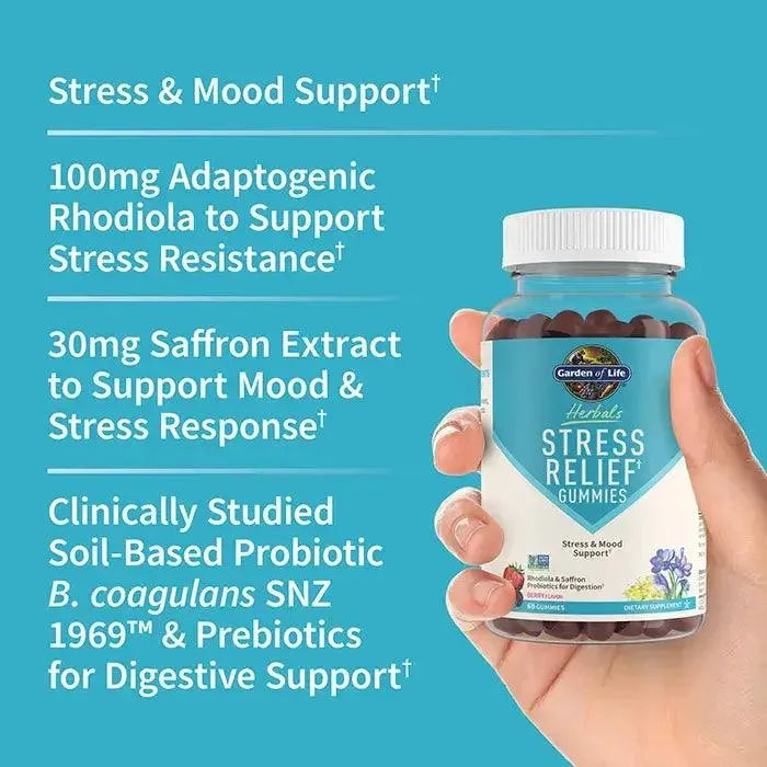 Garden of Life Herbals Stress Relief (60 Gummies) - Buy at New Green Nutrition