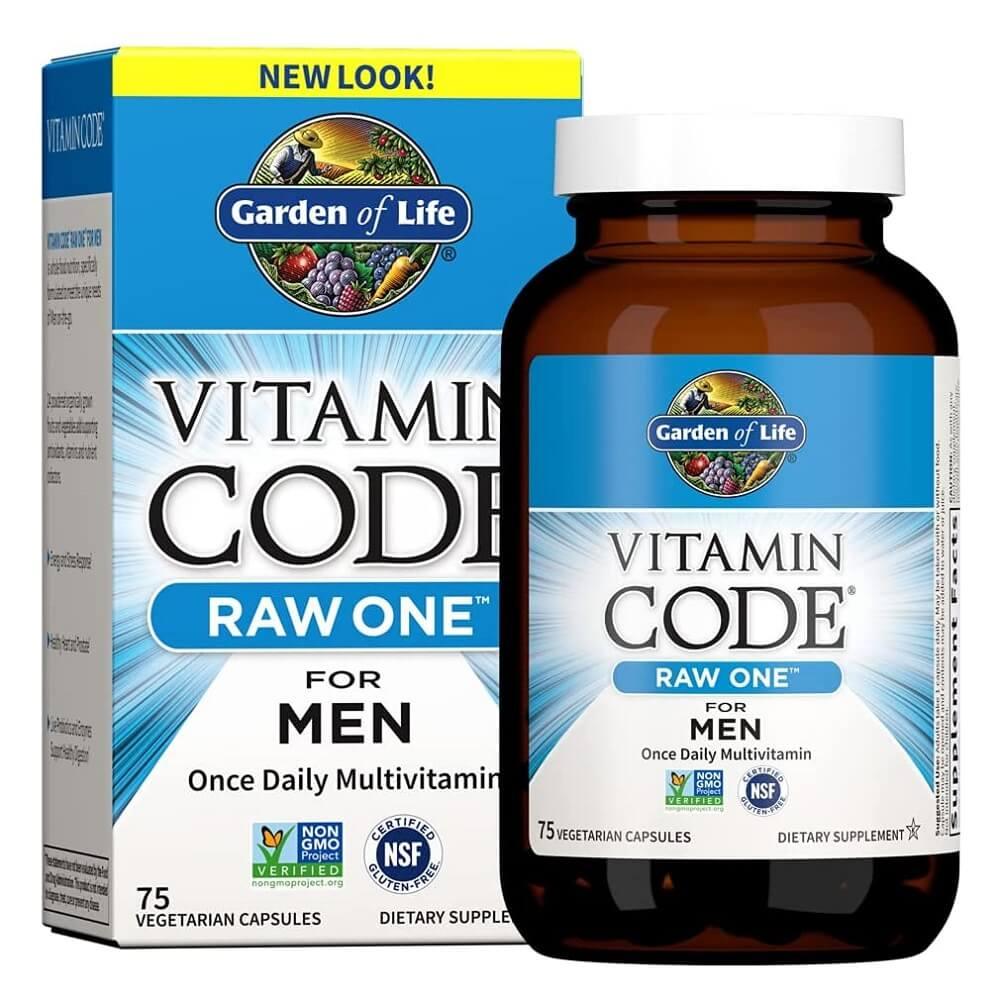Garden of Life Vitamin Code Raw One, Once Daily Multivitamin, for Men (75 Veggie Caps) - Buy at New Green Nutrition
