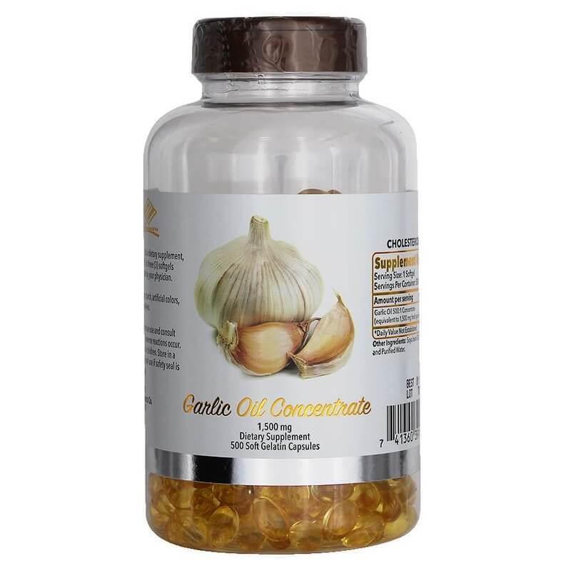 Garlic Oil 1,500mg (500 Softgels) - Buy at New Green Nutrition