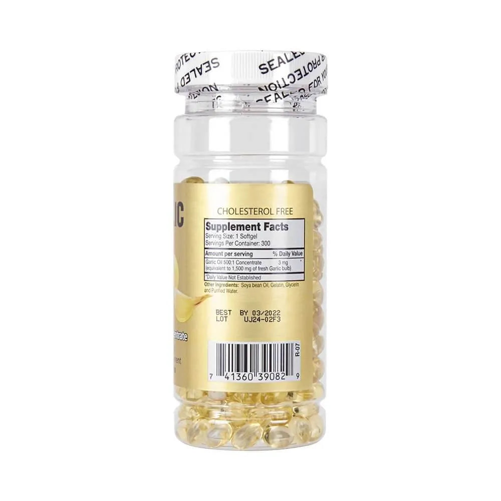 Garlic Oil (300 Softgels) - Buy at New Green Nutrition