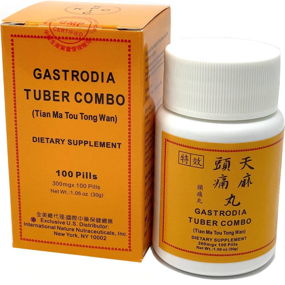 Gastrodia Tuber Combo (100 Pills) - Buy at New Green Nutrition
