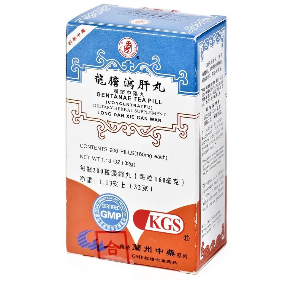 Gentanae Tea Pill, Long Dan Xie Gan Wan (200 Pills) - Buy at New Green Nutrition