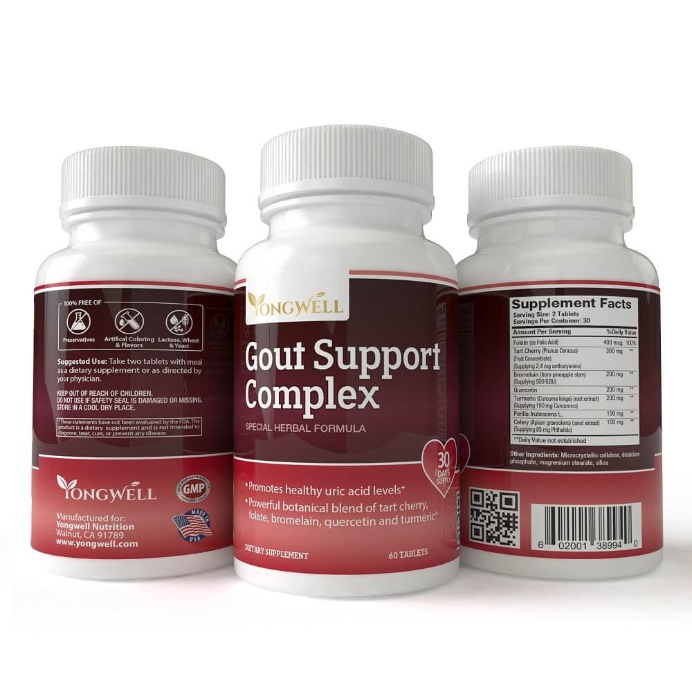 Gout Support Complex, Special Herbal Formula (60 Tablets) - Buy at New Green Nutrition