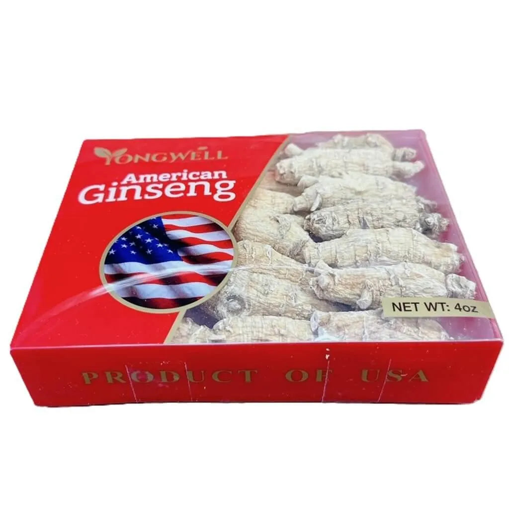 Hand Selected A Grade American Ginseng Medium Short Size (4 Oz.) - 4 Boxes + 1 Free - Buy at New Green Nutrition