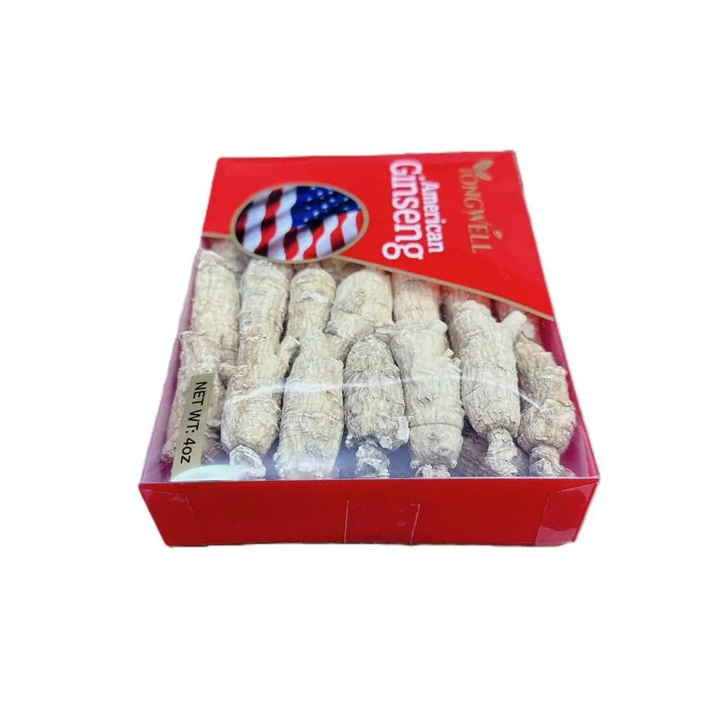 Hand Selected A Grade American Ginseng Medium Short Size (4 Oz.) - 4 Boxes + 1 Free - Buy at New Green Nutrition
